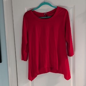 Allie & Rob Vibrant Red Long Sleeve Top